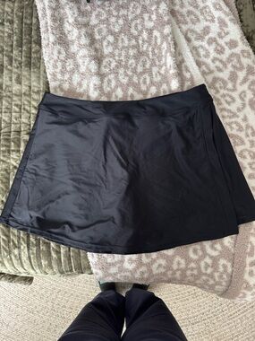 Black Swim Skort